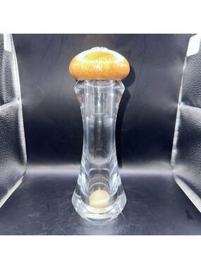 Vintage Olde Thompson Acrylic / Lucite & Wood Salt Shaker USA